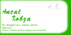 antal kobza business card